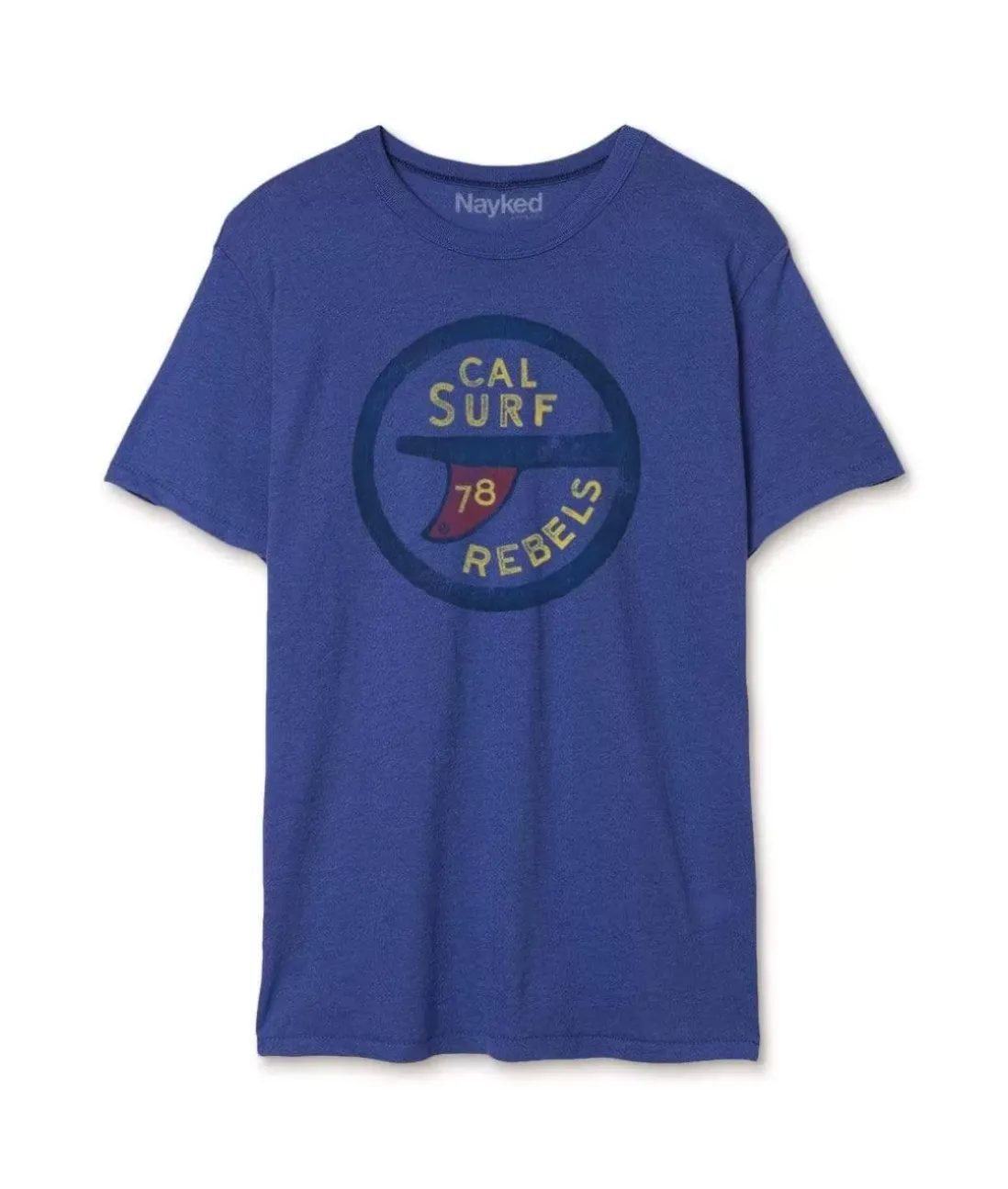 Men Nayked Apparel T-Shirts>Men'S Vintage Graphic Crew Neck T-Shirt | Surf Rebels