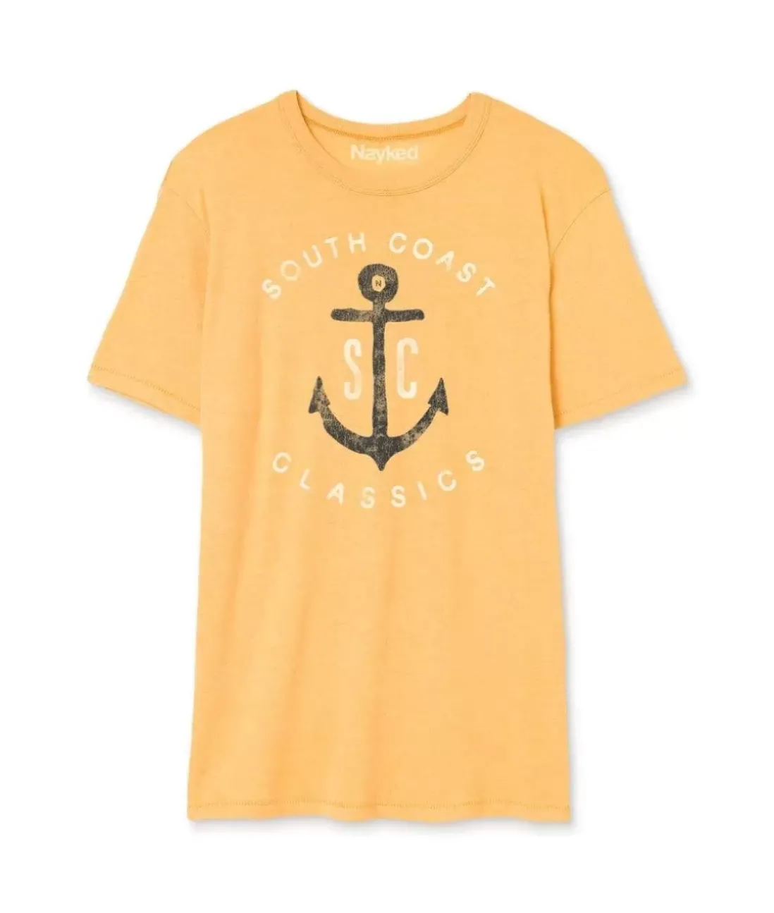 Men Nayked Apparel Shirts>Men'S Vintage Soft Cotton Poly Graphic T-Shirt | Sc Anchor
