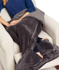 Women Nayked Apparel Accessories>Packable Softest Plush Travel Blanket