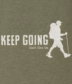 Men Nayked Apparel Shirts>Ridiculously Soft Big Graphic T-Shirt | Keep Going With Hiker