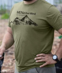 Men Nayked Apparel T-Shirts>Ridiculously Soft Big Graphic T-Shirt | Mend The Mind-Mountains