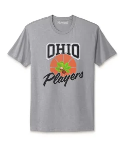 Men Nayked Apparel Shirts>Ridiculously Soft Cotton Graphic Tee | Ohio Players (Buckeye Leaf)