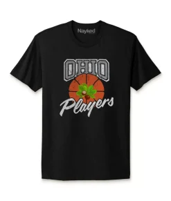 Men Nayked Apparel T-Shirts>Ridiculously Soft Cotton Graphic Tee | Ohio Players (Buckeye Leaf)