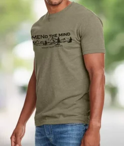 Men Nayked Apparel T-Shirts>Ridiculously Soft Crew Neck Graphic T-Shirt | Mend The Mind-Landscape