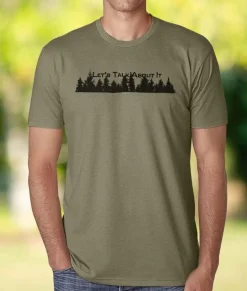 Men Nayked Apparel Shirts>Ridiculously Soft Crew Neck Graphic T-Shirt | Let'S Talk About It