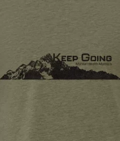 Men Nayked Apparel Shirts>Ridiculously Soft Crew Neck Graphic T-Shirt | Keep Going Mountain View