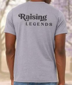 Men Nayked Apparel Shirts>Ridiculously Soft Heather Sueded Graphic Tee | Raising Legends