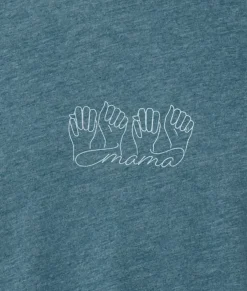 Women Nayked Apparel T-Shirts>Ridiculously Soft Heather Sueded Graphic Tee | Mama Signed