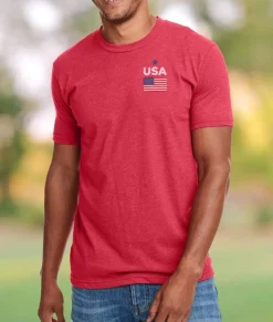 Men Nayked Apparel Shirts>Ridiculously Soft Men'S Usa Flag Graphic T-Shirt