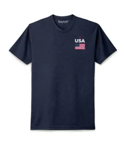 Men Nayked Apparel Shirts>Ridiculously Soft Men'S Usa Flag Graphic T-Shirt