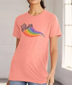 Men Nayked Apparel T-Shirts>Unisex Ridiculously Soft Lightweight Graphic T-Shirt | Proud Of My Family