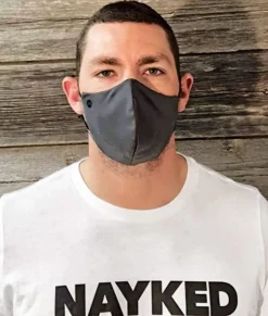 Men Nayked Apparel Accessories>Water Repellent All-Day Multi-Layer Cloth Washable Face Covering Mask