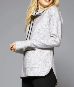 Women Nayked Apparel Tops>Women'S Athleisure Cowl Neck Pullover