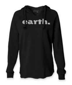 Women Nayked Apparel Tops>Women'S California Wave Wash Graphic Hoodie | Earth