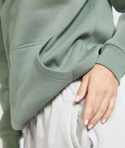 Women Nayked Apparel Tops>Women'S Midweight Oversized Premium Pullover Sweatshirt Hoodie