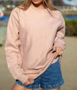 Women Nayked Apparel Athleisure>Women'S Oversized Soft Premium Heavyweight Cross-Grain Sweatshirt