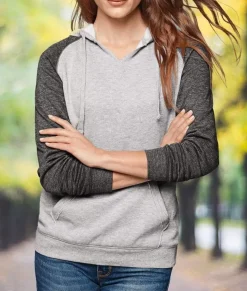 Women Nayked Apparel Tops>Women'S Ridiculously Soft Raglan Fleece Hoodie