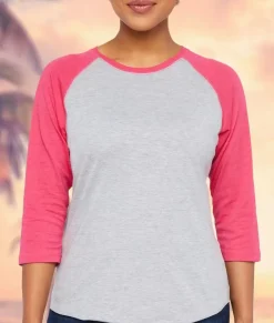 Women Nayked Apparel Tops>Women'S Ridiculously Soft Midweight Baseball Tee