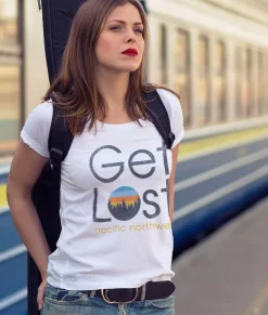 Women Nayked Apparel T-Shirts>Women'S Ridiculously Soft Graphic Tee | Get Lost