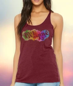 Women Nayked Apparel Tank Tops>Women'S Ridiculously Soft Lightweight Graphic Racerback Tank | Love Is Love