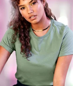 Women Nayked Apparel Tops>Women'S Ridiculously Soft Relaxed Fit 100% Cotton T-Shirt | New Arrival Colors