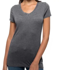 Women Nayked Apparel T-Shirts>Women'S Ridiculously Soft Vintage Wash V-Neck Short Sleeve T-Shirt