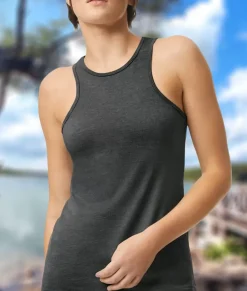 Women Nayked Apparel Tank Tops>Women'S Ridiculously Soft Recycled Racerneck Tank