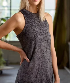 Women Nayked Apparel Athleisure>Women'S Ridiculously Soft Burnout High Neck Tank Top