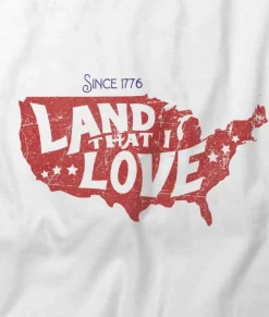 Women Nayked Apparel Tops>Women'S Ridiculously Soft Lightweight Graphic Tee | Land That I Love