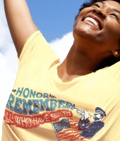 Women Nayked Apparel Tops>Women'S Ridiculously Soft Lightweight Graphic Tee | Honor & Remember