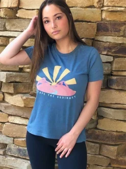 Women Nayked Apparel T-Shirts>Women'S Ridiculously Soft Midweight Graphic Tee | Escape The Ordinary