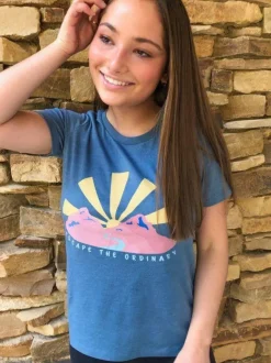 Women Nayked Apparel T-Shirts>Women'S Ridiculously Soft Midweight Graphic Tee | Escape The Ordinary