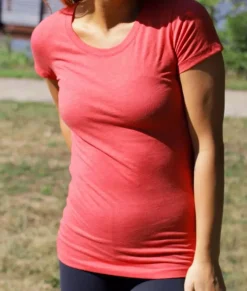 Women Nayked Apparel T-Shirts>Women'S Ridiculously Soft Lightweight Scoop-Neck T-Shirt