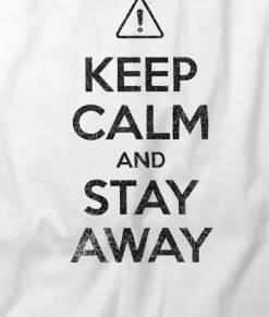 Women Nayked Apparel Tops>Women'S Ridiculously Soft 100% Cotton Graphic Tee | Keep Calm And Stay Away