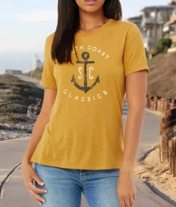 Women Nayked Apparel T-Shirts>Women'S Ridiculously Soft Lightweight Graphic T-Shirt | Sc Anchor