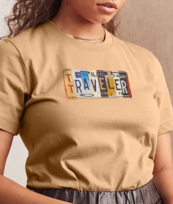 Women Nayked Apparel T-Shirts>Women'S Ridiculously Soft Cotton Graphic Tee | Traveler