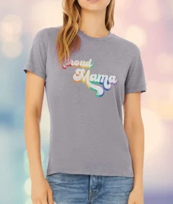 Women Nayked Apparel Tops>Women'S Ridiculously Soft Lightweight Graphic T-Shirt | Proud Mama