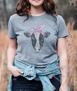 Women Nayked Apparel Tops>Women'S Ridiculously Soft Graphic Tee | Cow