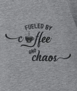 Women Nayked Apparel T-Shirts>Women'S Ridiculously Soft Midweight Graphic Tee | Fueled By Coffee And Chaos