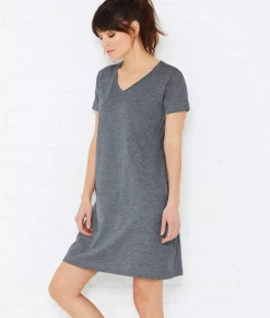 Women Nayked Apparel T-Shirts>Women'S Ridiculously Soft V-Neck T-Shirt Dress