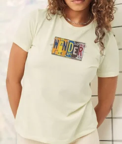 Women Nayked Apparel Tops>Women'S Ridiculously Soft Cotton Graphic Tee | Wander