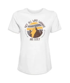 Women Nayked Apparel T-Shirts>Women'S Ridiculously Soft Graphic Tee | Not All Who Wander Are Lost