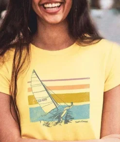 Women Nayked Apparel T-Shirts>Women'S Ridiculously Soft Midweight Graphic Tee | Let'S Coast