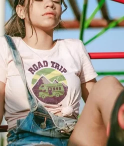 Women Nayked Apparel Tops>Women'S Ridiculously Soft Graphic Tee | Road Trip