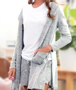 Women Nayked Apparel Outerwear>Women'S Ridiculously Soft Cuddle Fleece Lounge Cardigan