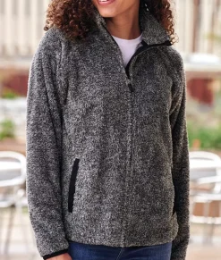 Women Nayked Apparel Tops>Women'S Ridiculously Soft Shag Sherpa Full-Zip Jacket