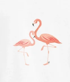 Women Nayked Apparel T-Shirts>Women'S Ridiculously Soft Lightweight Graphic Tee | Pink Flamingos