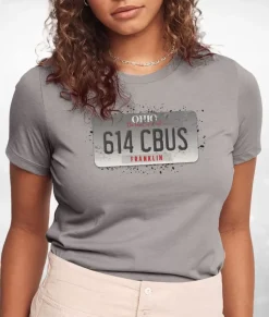 Women Nayked Apparel T-Shirts>Women'S Ridiculously Soft Lightweight Graphic Tee | 614 Cbus
