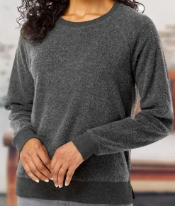 Women Nayked Apparel Athleisure>Women'S Snuggly Soft Reverse Fleece Sweatshirt