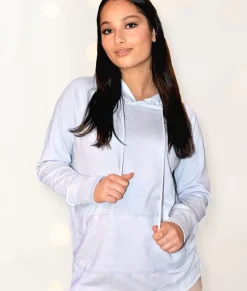 Women Nayked Apparel Tops>Women'S Soft Tunic Fleece Hoodie